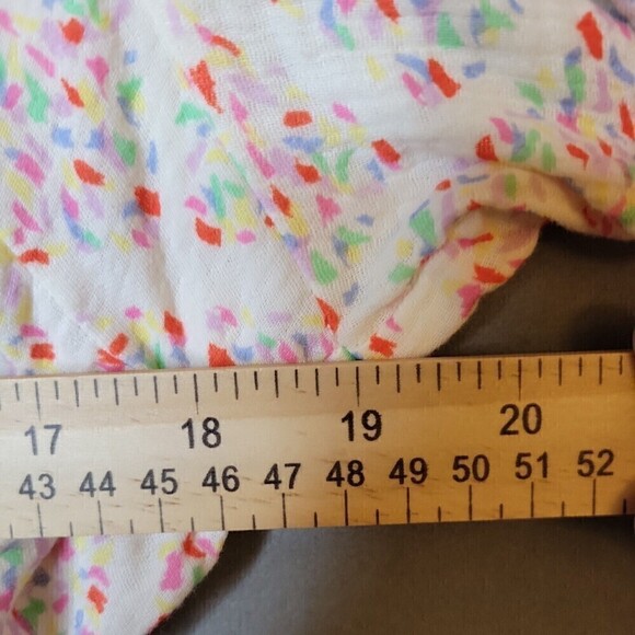 NWT FRNCH Womens Romanne Cotton V-neck Puff sleeve Shirtdress Size S - Picture 14 of 16